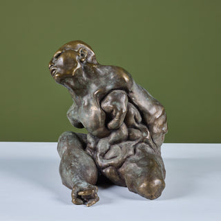 Cast Bronze Abstract Male Sculpture