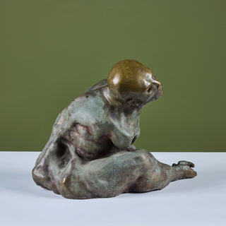 Cast Bronze Abstract Male Sculpture