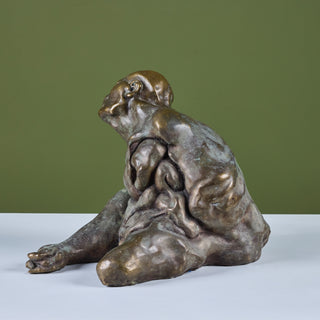 Cast Bronze Abstract Male Sculpture