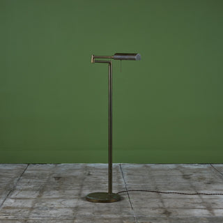 Koch & Lowy Style Patinated Brass Floor Lamp