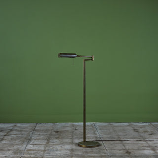 Koch & Lowy Style Patinated Brass Floor Lamp