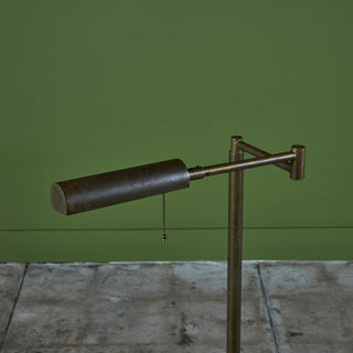 Koch & Lowy Style Patinated Brass Floor Lamp