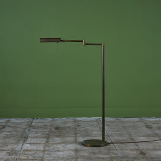 Koch & Lowy Style Patinated Brass Floor Lamp