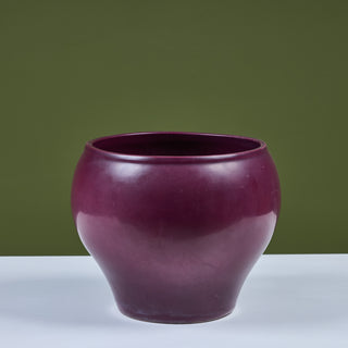 Architectural Pottery Purple Glazed Bell Planter