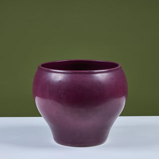 Architectural Pottery Purple Glazed Bell Planter