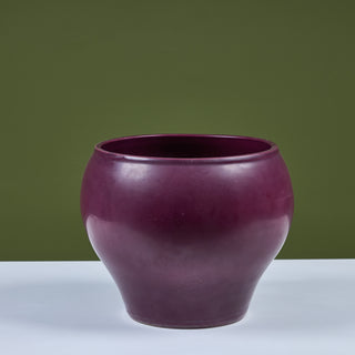 Architectural Pottery Purple Glazed Bell Planter