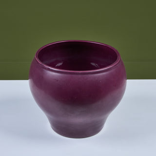 Architectural Pottery Purple Glazed Bell Planter