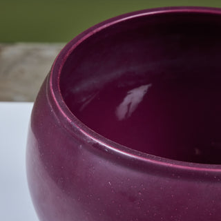 Architectural Pottery Purple Glazed Bell Planter