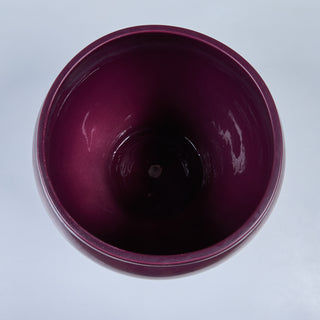 Architectural Pottery Purple Glazed Bell Planter