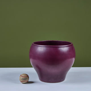 Architectural Pottery Purple Glazed Bell Planter