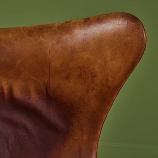 Leather Egg Chair by Arne Jacobsen