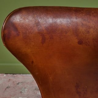 Leather Egg Chair by Arne Jacobsen