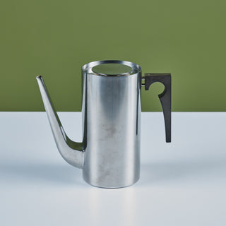 Arne Jacobsen Four Piece Stainless Steel Danish Coffee/Tea Set for Stelton