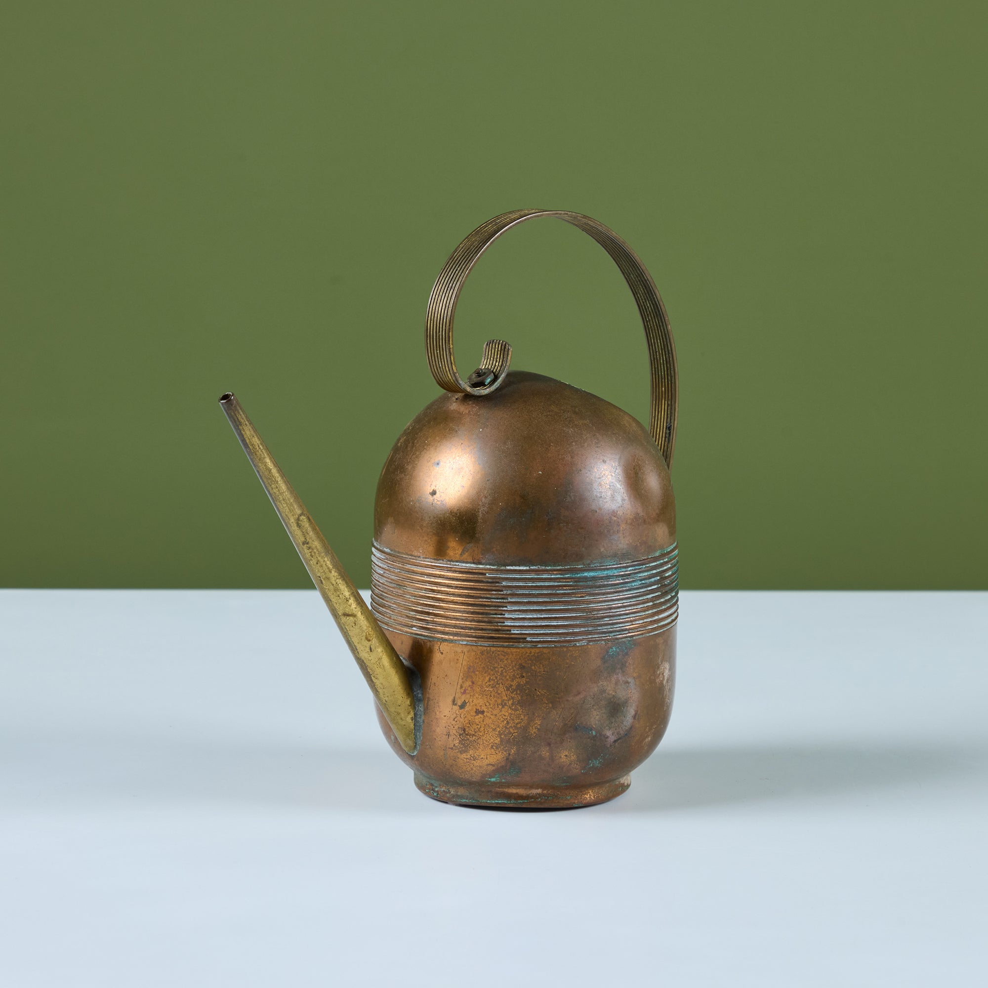 Art Deco Copper and Brass Watering Can by Chase