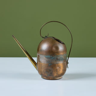 Art Deco Copper and Brass Watering Can by Chase