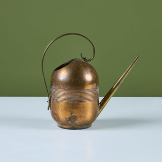 Art Deco Copper and Brass Watering Can by Chase