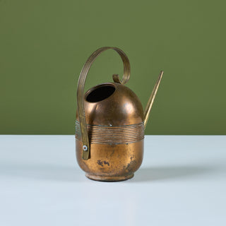 Art Deco Copper and Brass Watering Can by Chase