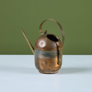 Art Deco Copper and Brass Watering Can by Chase