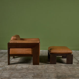 Bastiano Lounge Chair and Ottoman by Tobia Scarpa for Knoll International