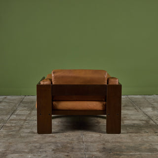 Bastiano Lounge Chair and Ottoman by Tobia Scarpa for Knoll International