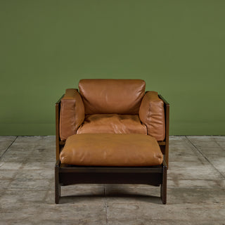 Bastiano Lounge Chair and Ottoman by Tobia Scarpa for Knoll International