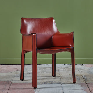 ON HOLD ** Mario Bellini Cab Arm Chair for Cassina