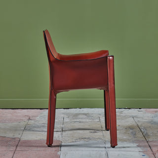 ON HOLD ** Mario Bellini Cab Arm Chair for Cassina