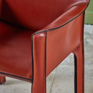 ON HOLD ** Mario Bellini Cab Arm Chair for Cassina