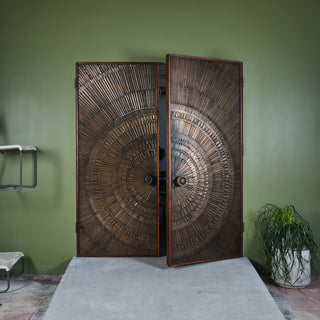 "Heroic Sunburst" Bronze Doors by Billy Joe McCarroll and David Gillespe for Forms and Surfaces