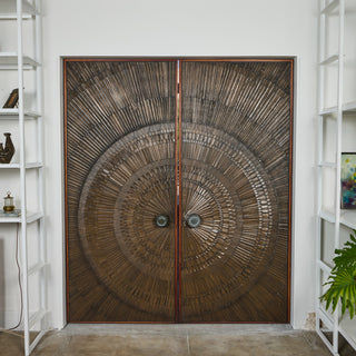 "Heroic Sunburst" Bronze Doors by Billy Joe McCarroll and David Gillespe for Forms and Surfaces