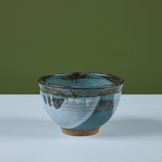 Blue Ceramic Glazed Bowl