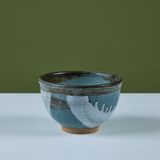 Blue Ceramic Glazed Bowl