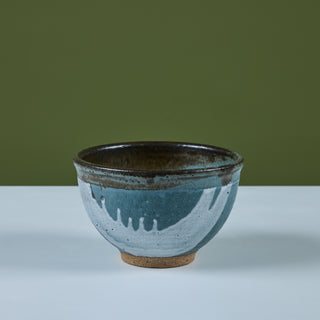 Blue Ceramic Glazed Bowl