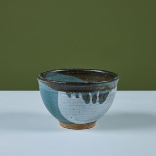 Blue Ceramic Glazed Bowl