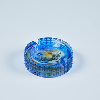 Liuli Crystal Tiger Ashtray