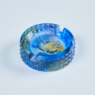 Liuli Crystal Tiger Ashtray