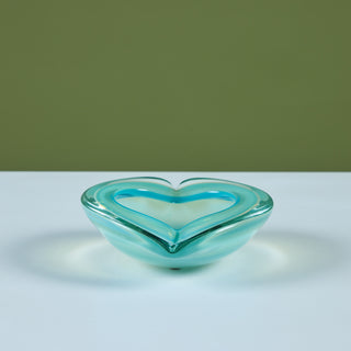 Pinched Sommerso Glass Bowl