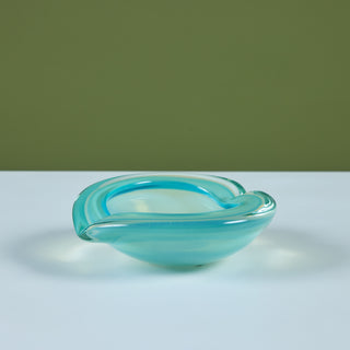 Pinched Sommerso Glass Bowl