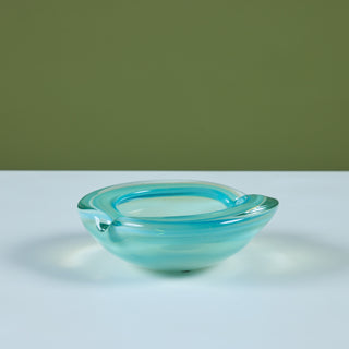 Pinched Sommerso Glass Bowl