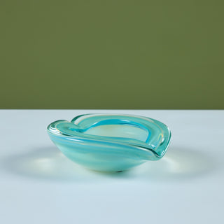 Pinched Sommerso Glass Bowl