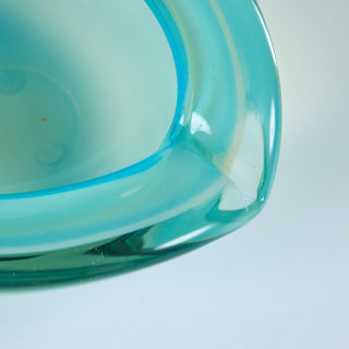 Pinched Sommerso Glass Bowl