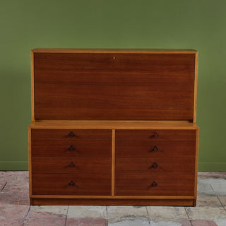 ON HOLD ** Børge Mogensen Two Piece Cabinet or Secretary for Karl Andersson and Sons