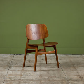 Børge Mogensen Teak Side Chair for Søborg Mobelfabrik