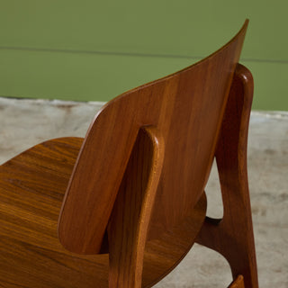 Børge Mogensen Teak Side Chair for Søborg Mobelfabrik