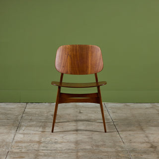 Børge Mogensen Teak Side Chair for Søborg Mobelfabrik