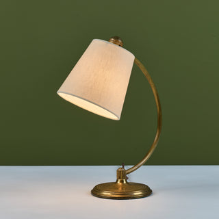 Curved Brass Table Lamp for Chase USA