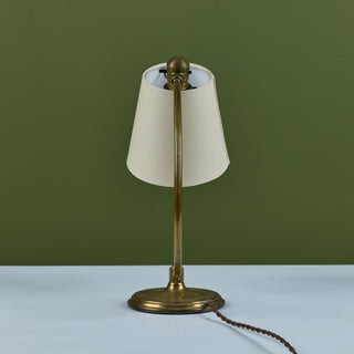 Curved Brass Table Lamp for Chase USA