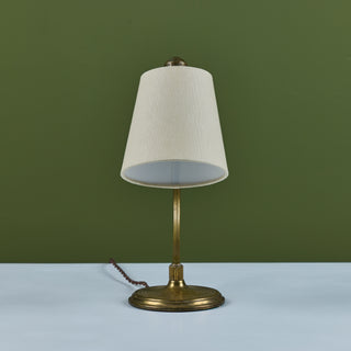 Curved Brass Table Lamp for Chase USA