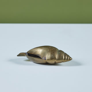 Brass Seashell Ashtray