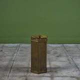 Hexagonal Brass Umbrella Stand